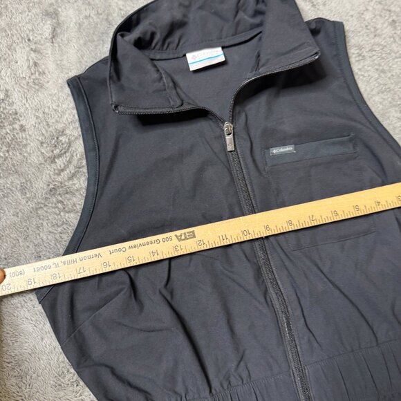 Columbia Leslie Falls Zip Dress Omni Shield Packable Black Womens M Lightweight - Picture 6 of 7
